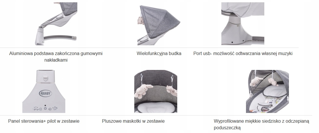 4Baby Rock'n Relax elektroninės supynės
