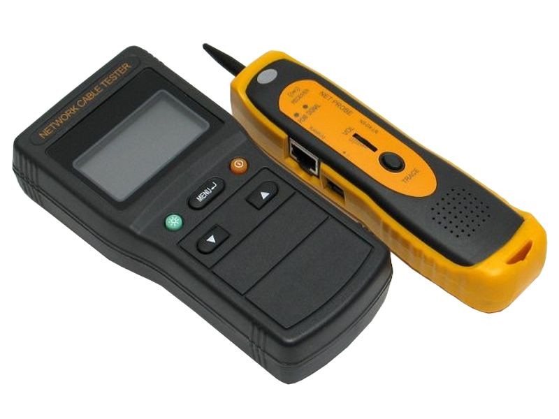 Alantec ni025 tinklo kabeli testeris utp/stp kabeli testeris juoda, oranin