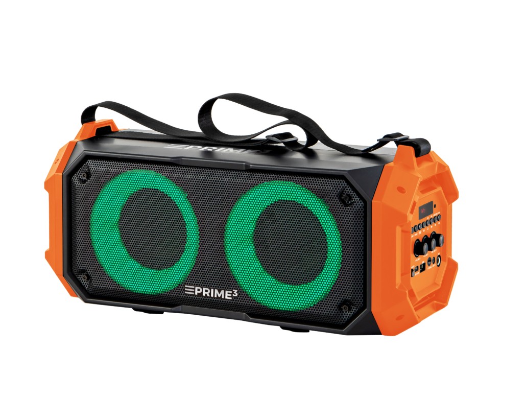 Nešiojamas garsiakalbis prime3 bluetooth vakarėlio garsiakalbis su karaoke aps32 bang