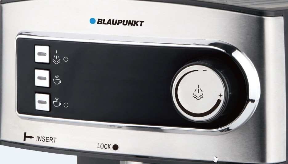 Pusiau automatinis kavos aparatas blaupunkt cmp301, su rankiniu pieno plakimu