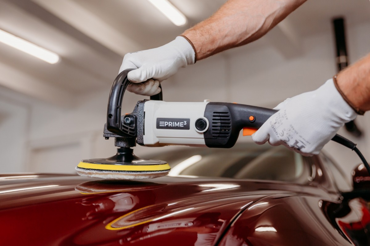 Automobilių poliruoklis Prim3 1600 w be akumuliatoriaus