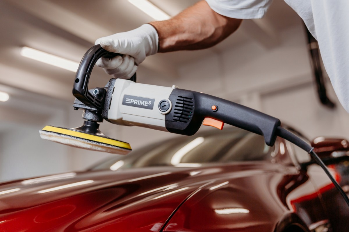 Automobilių poliruoklis Prim3 1600 w be akumuliatoriaus