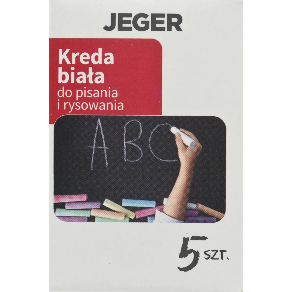 Balta kreida rašymui, 5 vnt