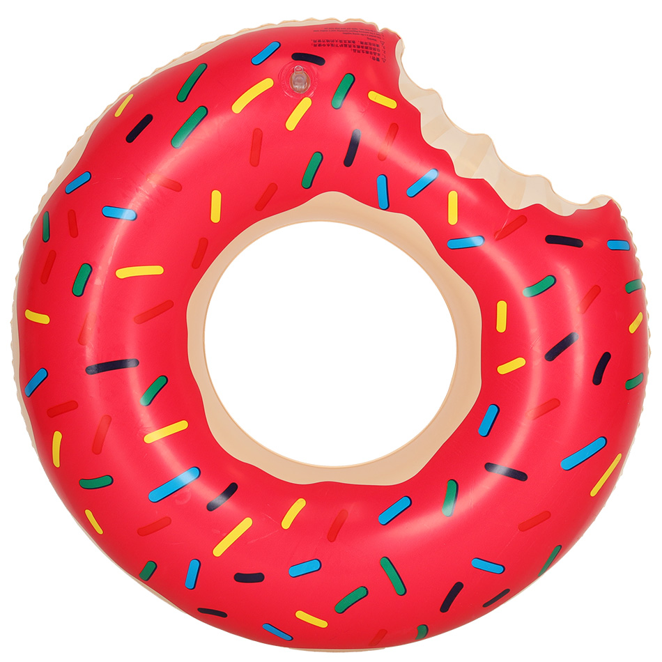 Pripučiamas ratas donut, 50 cm, rožinis