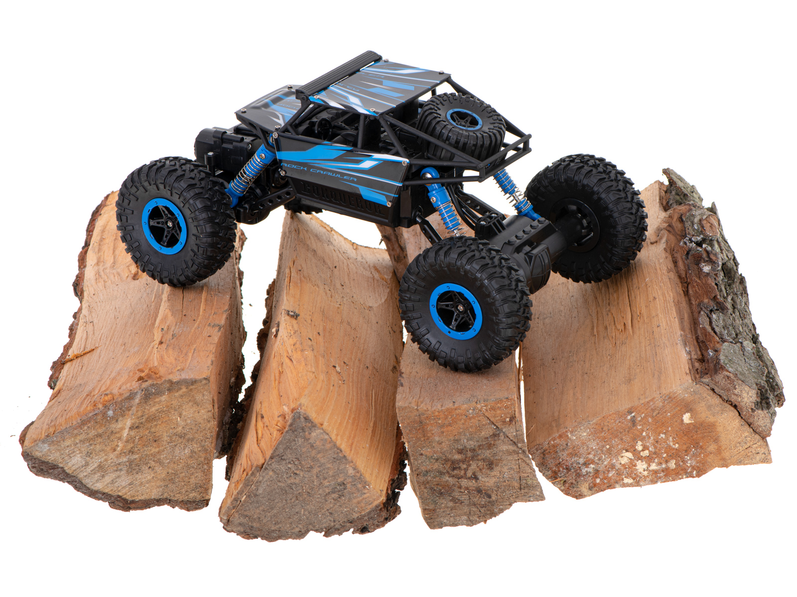 Rc automobilis rock crawler hb 2.4ghz 1:18 mėlynas
