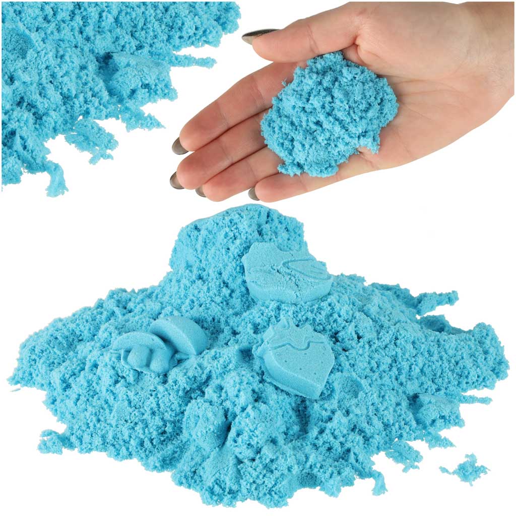 Kinetinis smėlis 1kg, mėlynas