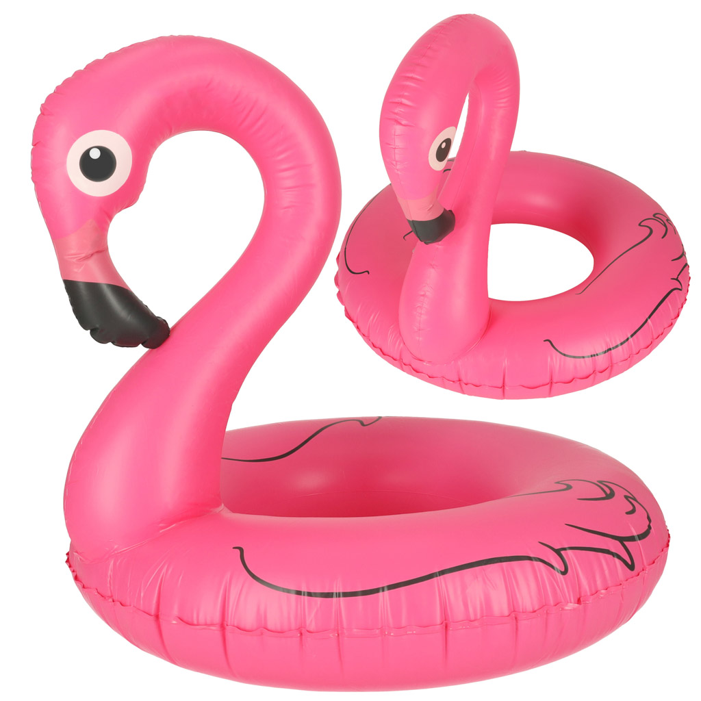 Pripučiamas ratas - flamingas, 90 cm