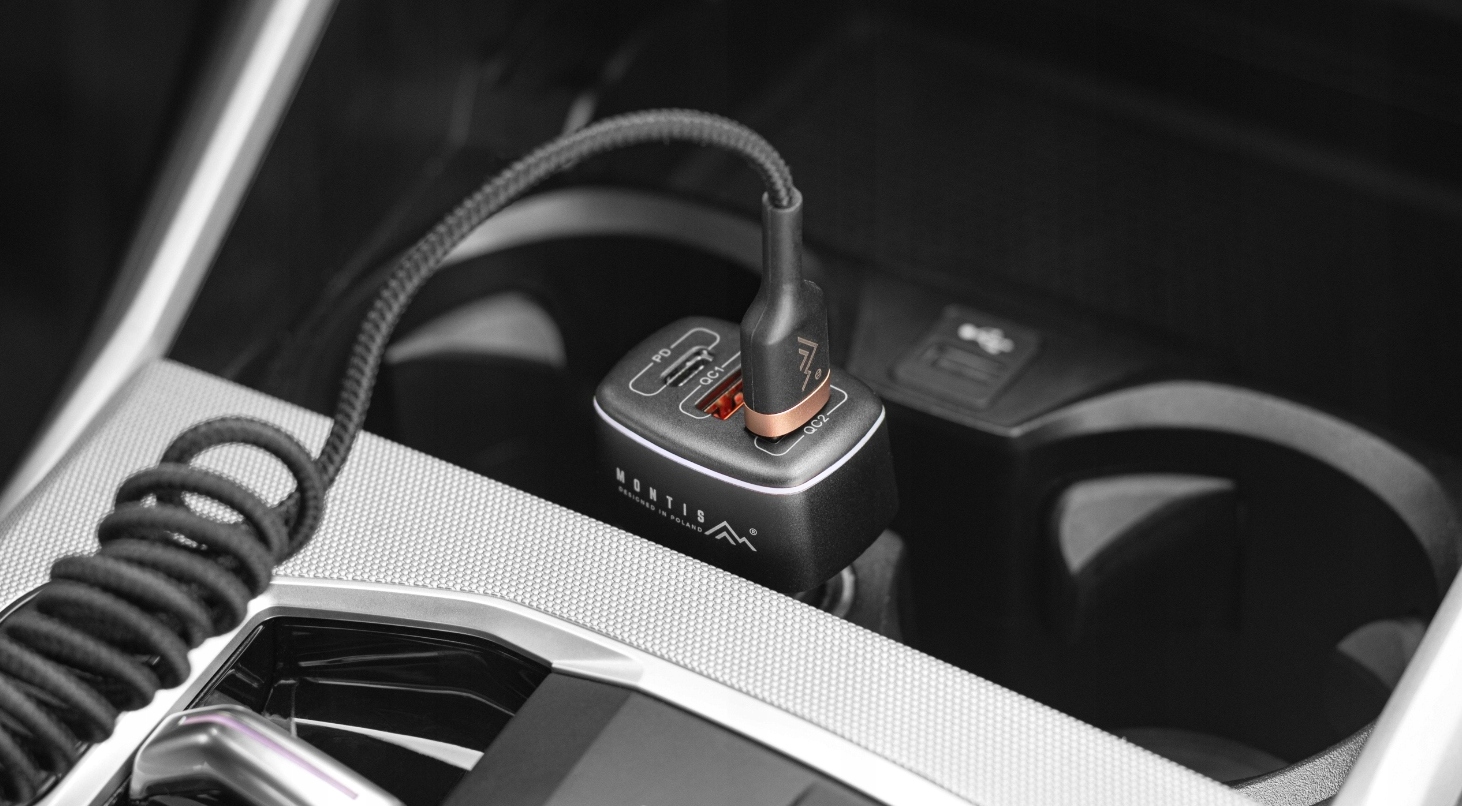 Galingas greitas automobilinis įkroviklis išmaniajam telefonui 56w pd qc3 3a 12v