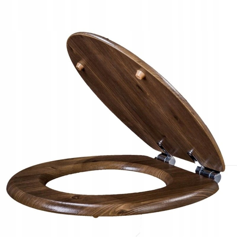 Lėtai nusileidžiantis klozeto dangtis AWD Interior MDF, riešuto spalvos