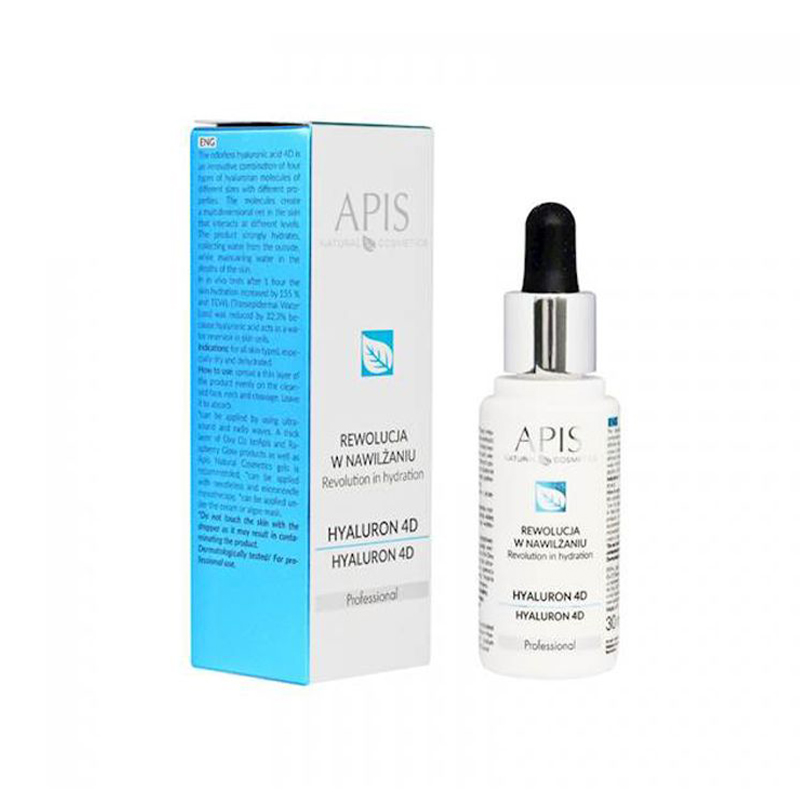 Haliurono serumas veido odai Apis Hyaluron 4D, 30 ml