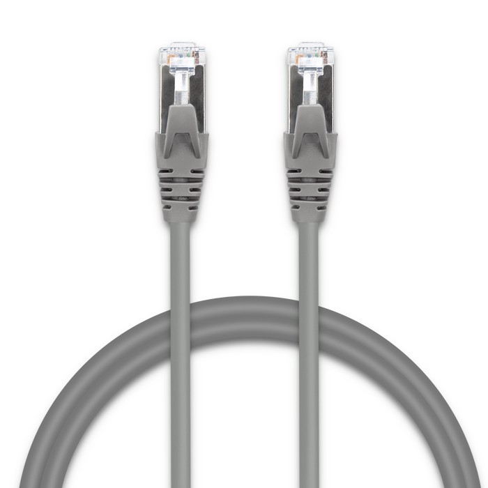 Tinklo laidas kabelis sujungimo ftp cat5e 2 x rj-45 5 m didelės spartos auksinis ekranuotas qoltec
