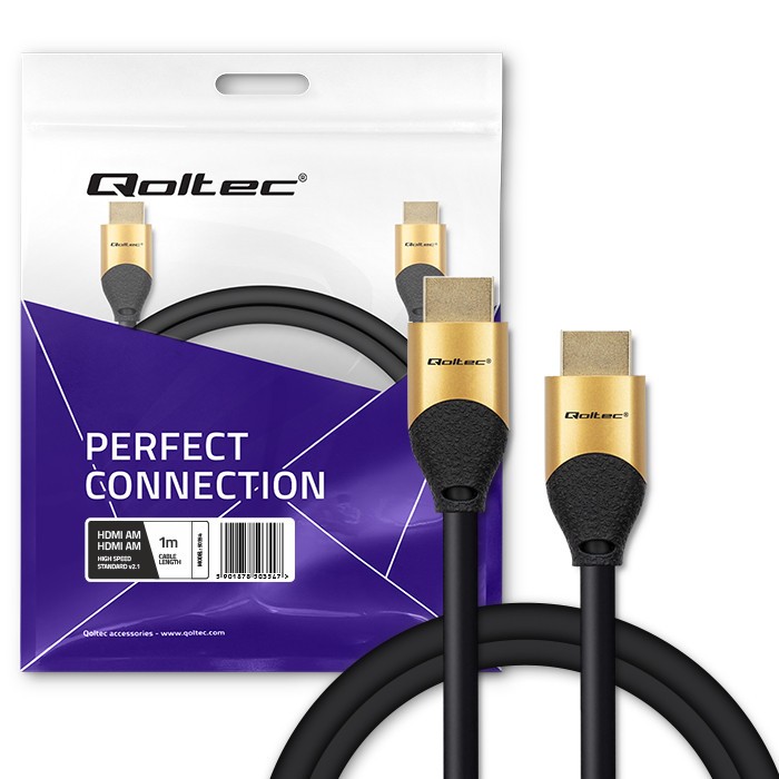 Hdmi laidas qoltec hdmi, 1 m