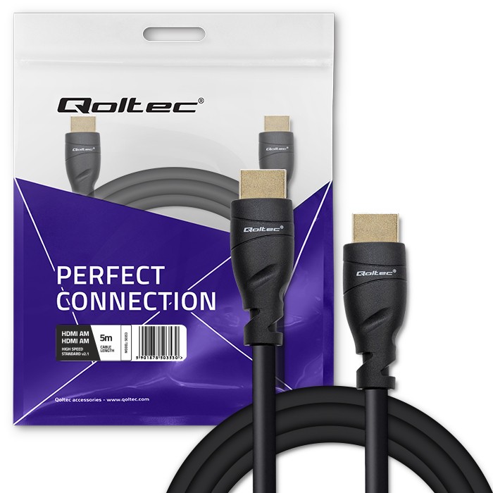 Hdmi laidas qoltec hdmi, 2 m