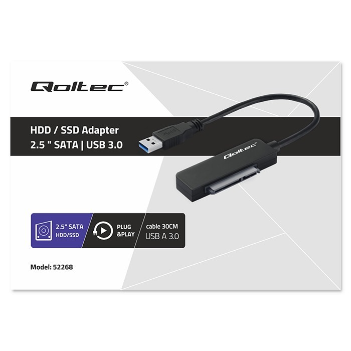 Qoltec adapteris sata 52268
