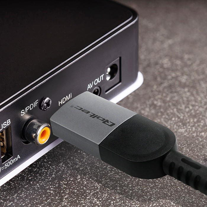 Hdmi laidas qoltec usb-c ir hdmi didelės spartos 4k 60 hz 32awg 2 m adapterio kabelis