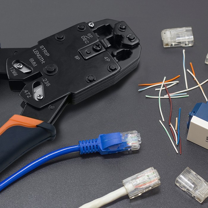 Kištukas jungtis rj45 cat6 ftp praėjimas per paauksuoti kontaktai 100 vienetų qoltec