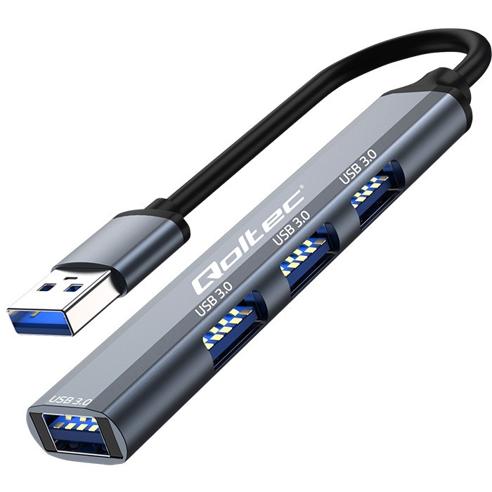 Centratorius adapteris usb 3.0 4in1 4x qoltec