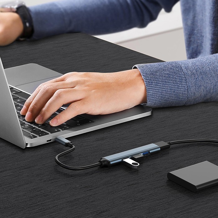 Centratorius adapteris usb 3.0 4in1 4x qoltec