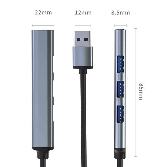 Centratorius adapteris usb 3.0 4in1 4x qoltec