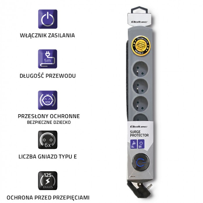 Ilgiklis qoltec 5 m