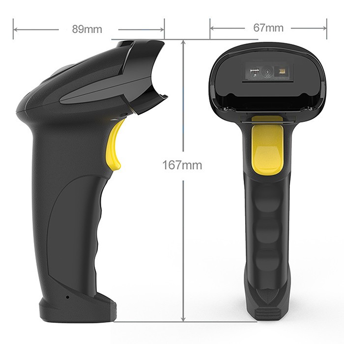 Belaidis brūkšninių kodų skaitytuvas qoltec 50856 1d 2d | 2,4 ghz