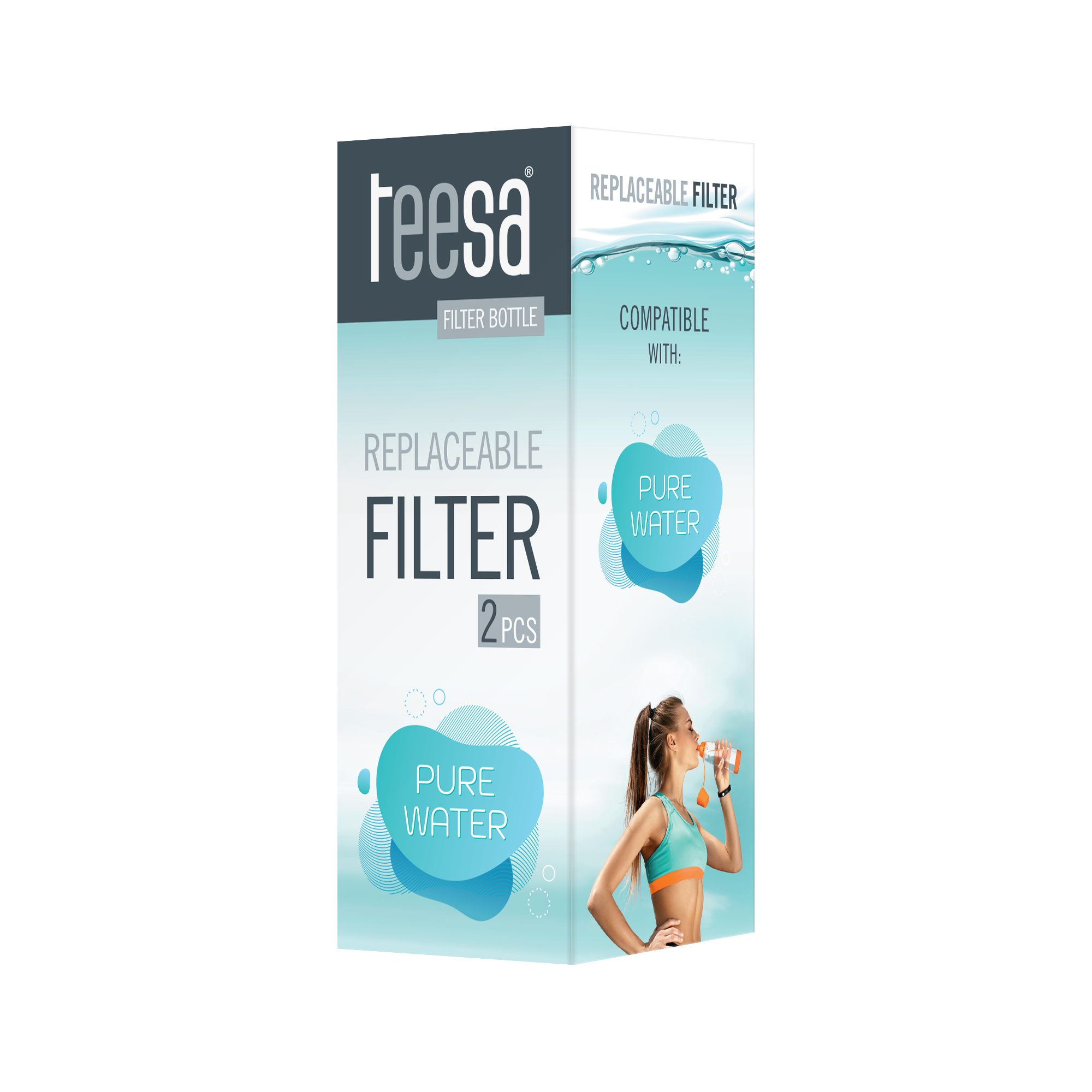 Vandens filtro kasetė teesa pure water butelių filtrai