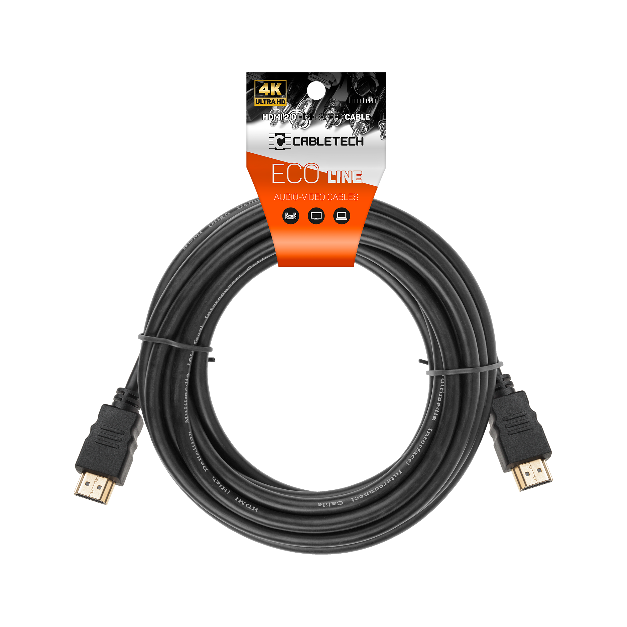 Hdmi laidas hdmi kabelis - hdmi 2.0 4k 20 m 