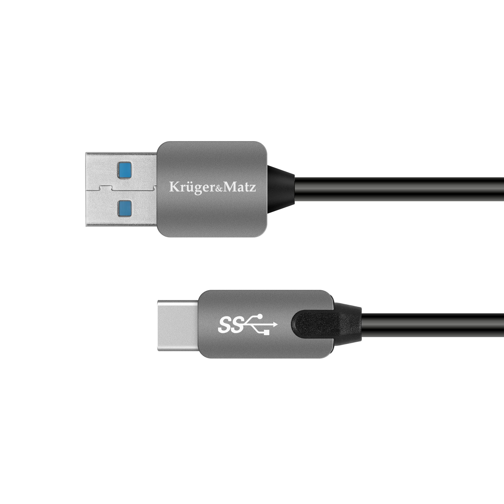 Usb kabelis 3.0 kištukas - c tipo kištukas 5 gbps 0,5 m kruger&matz