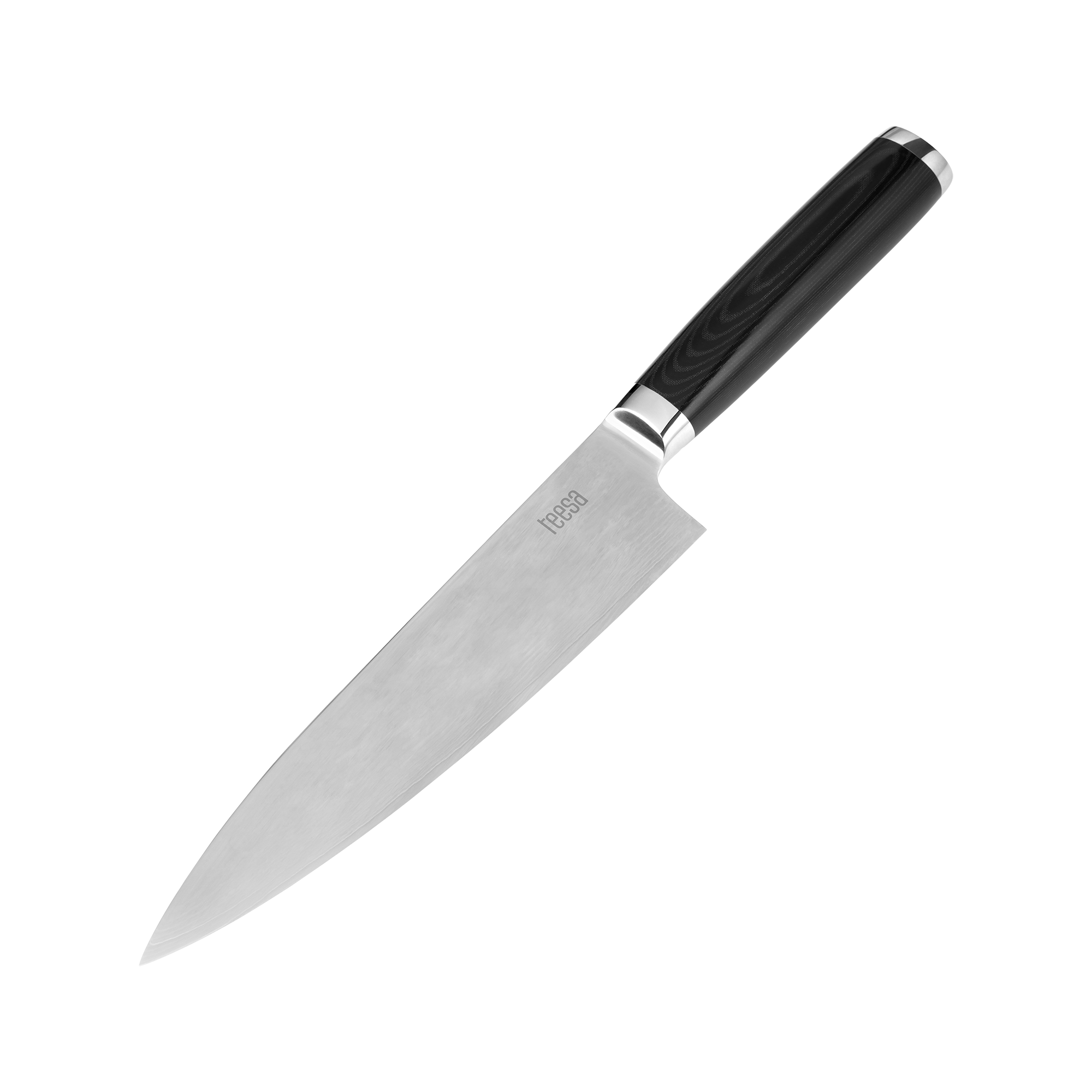 Damasko plieno virėjo peilis 33,5 cm