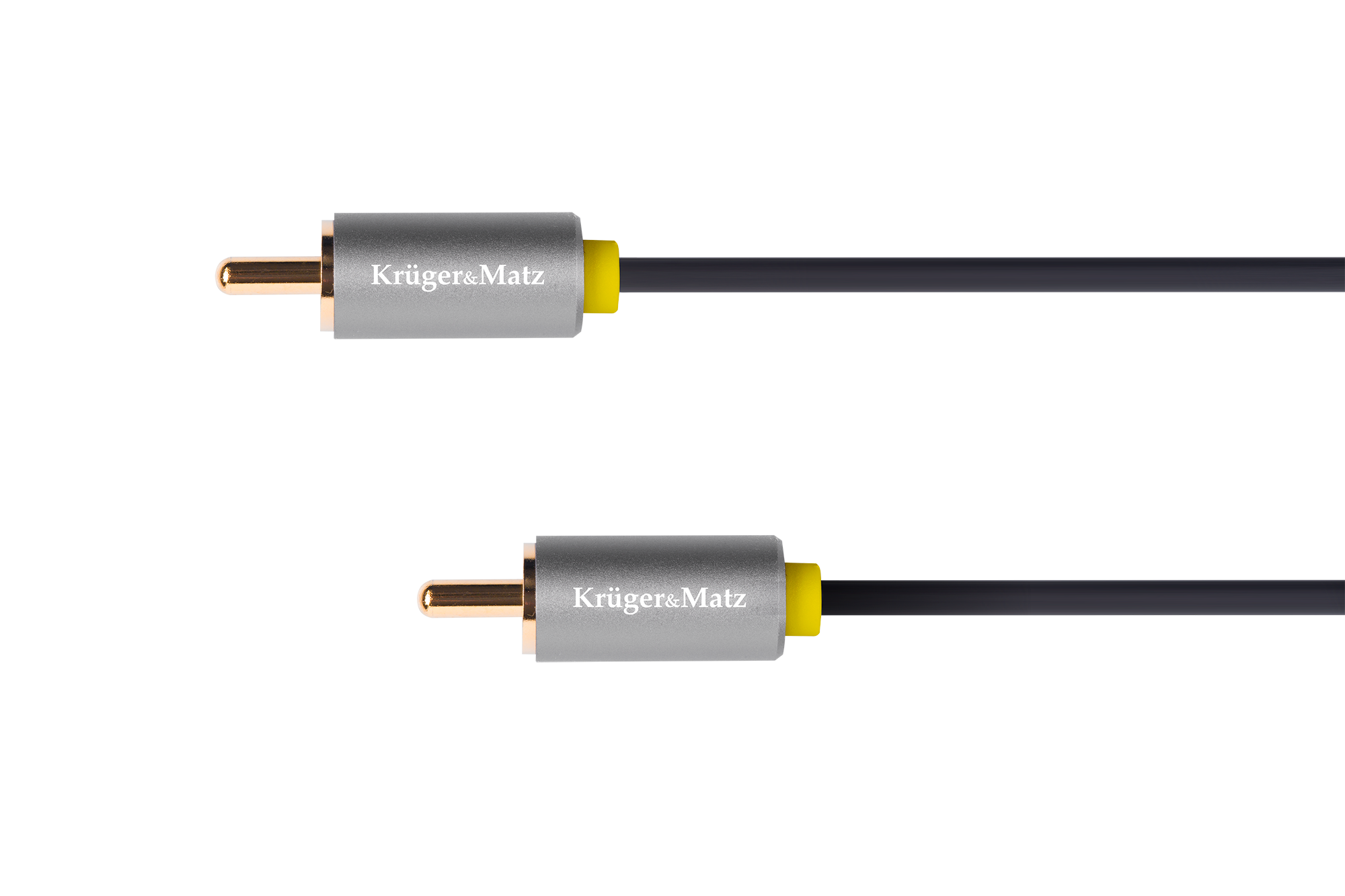 Audio laidas kruger&matz basic 1rca-1rca 1 m kabelis