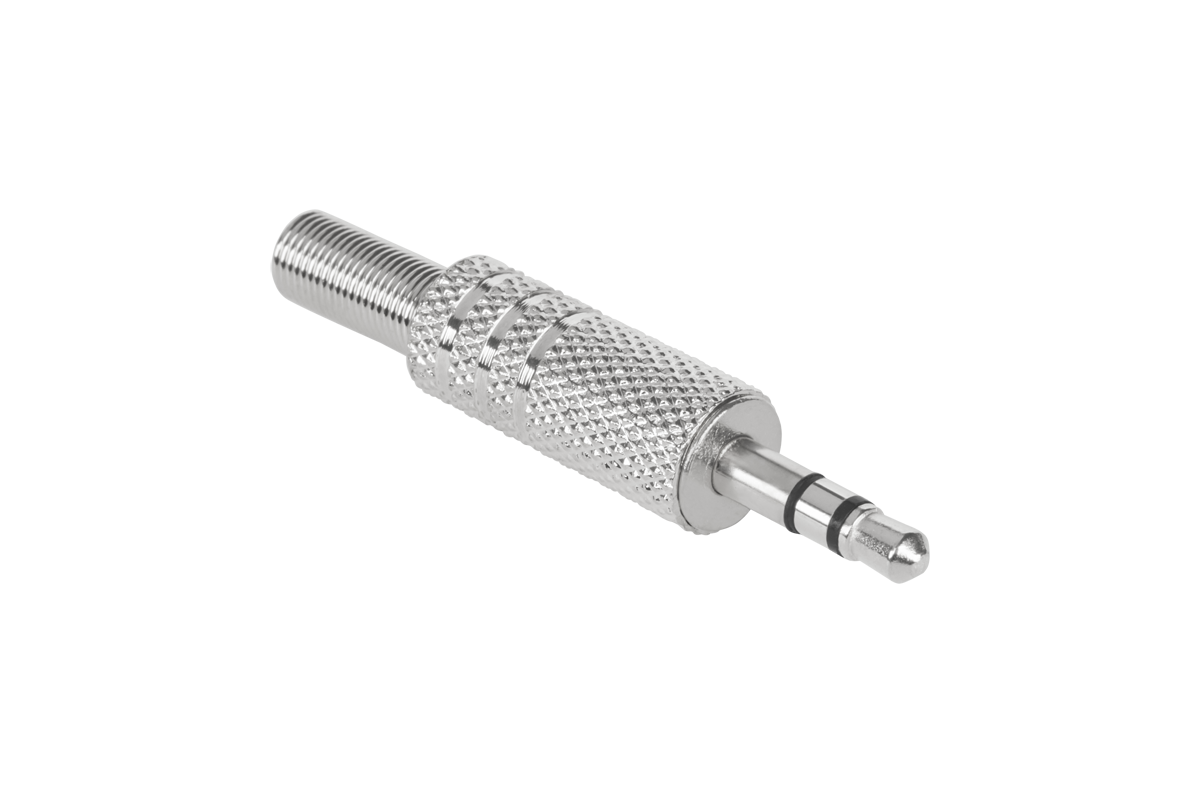 Priedas jack 3.5 stereo metalinis cabletech kištukas