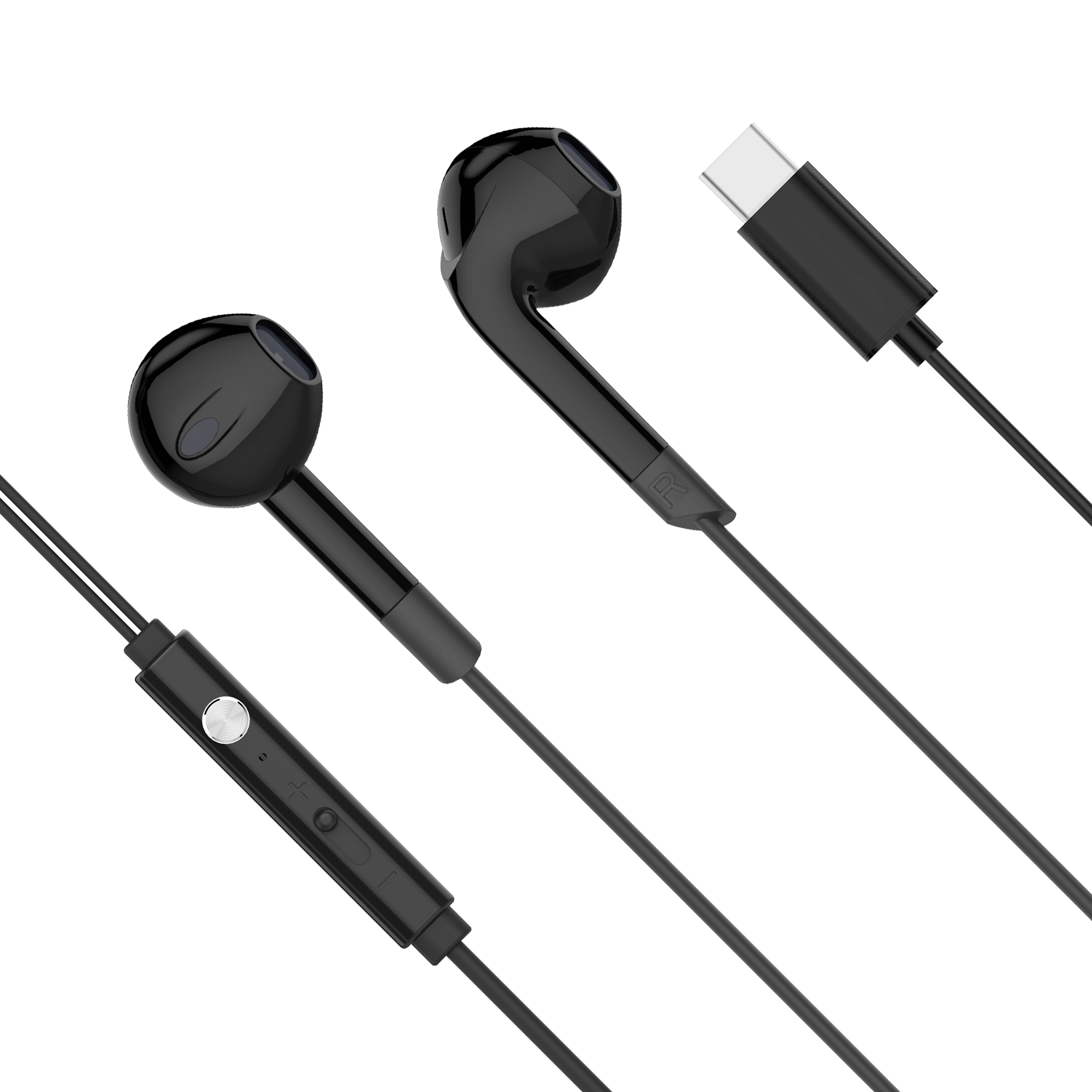 ausinės su mikrofonu su usb-c kruger&matz c2 juodos spalvos