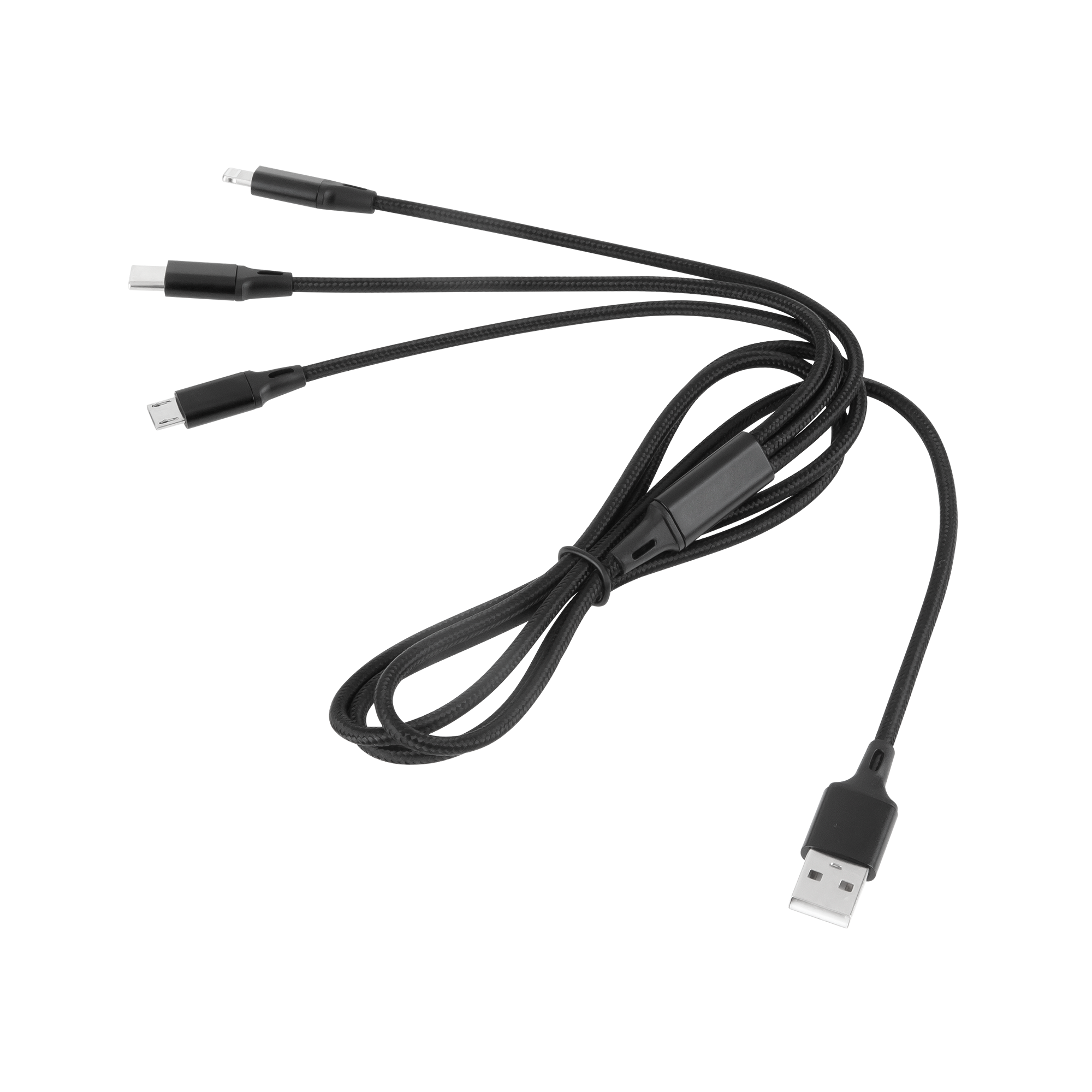 Maitinimo laidas usb 3in1 microusb, c tipo usb, 