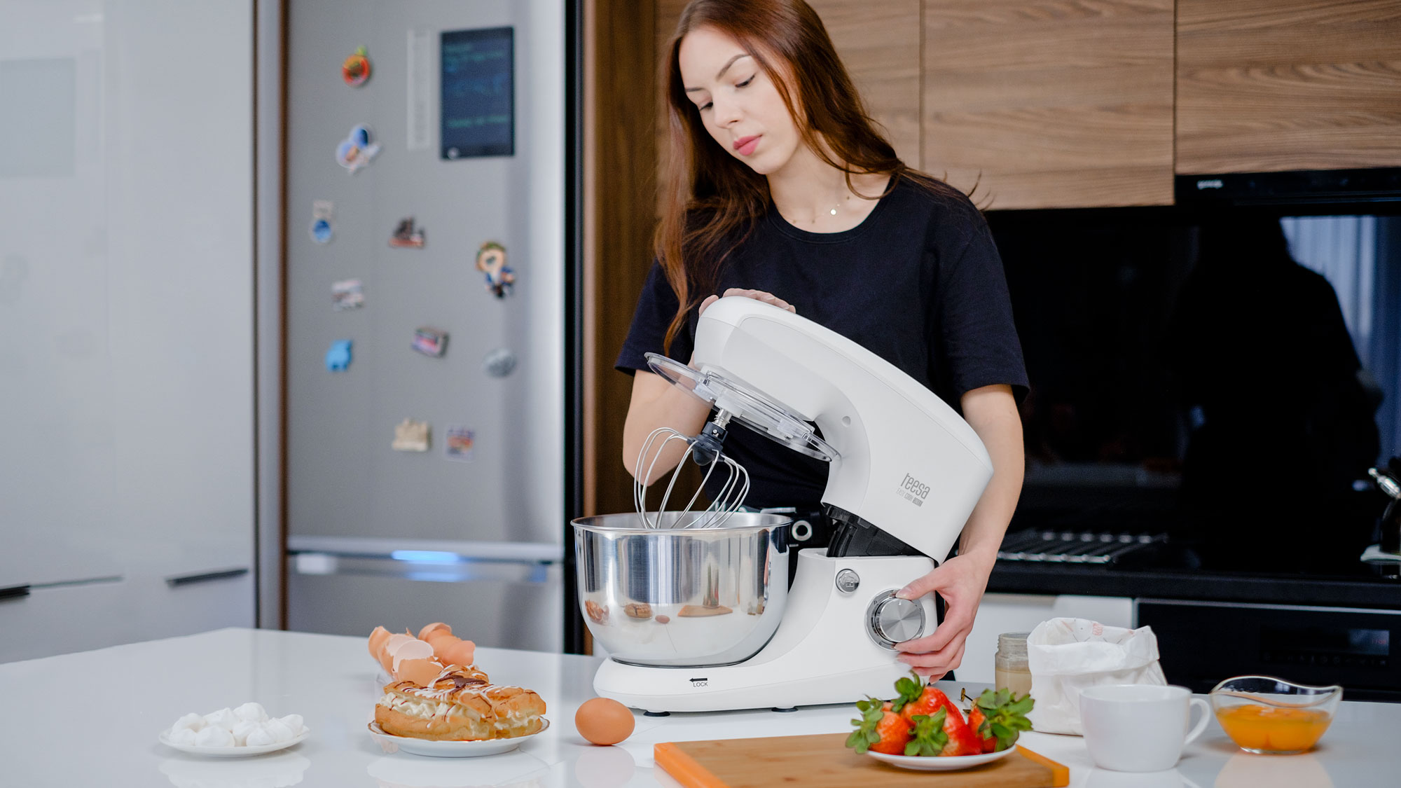 Virtuvinis kombainas virtuvinis kombainas easy cook single black , 1400 w