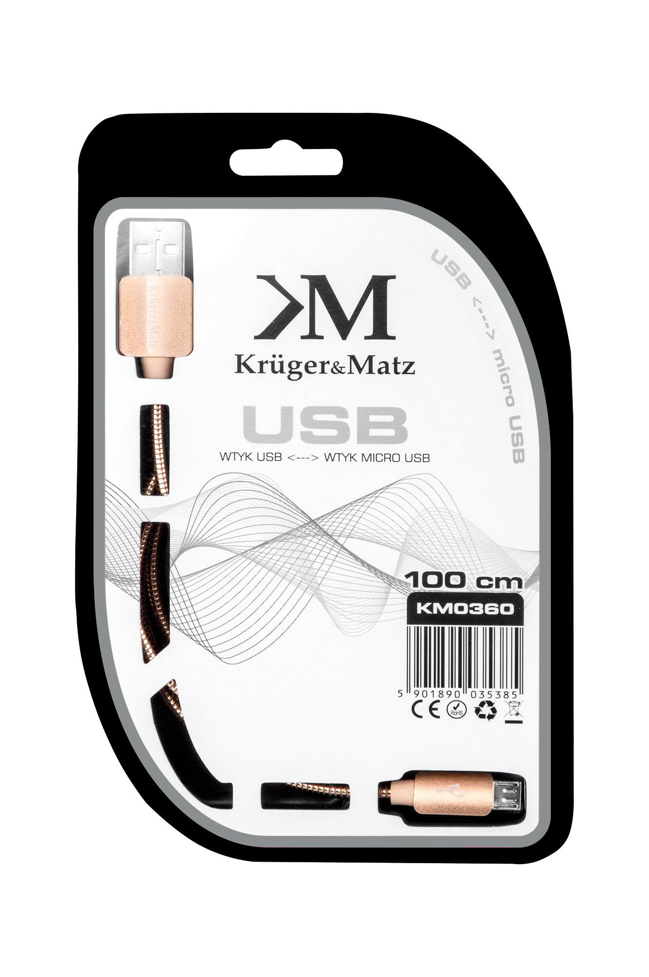 Usb ir micro usb kabelis 1 m kruger&matz