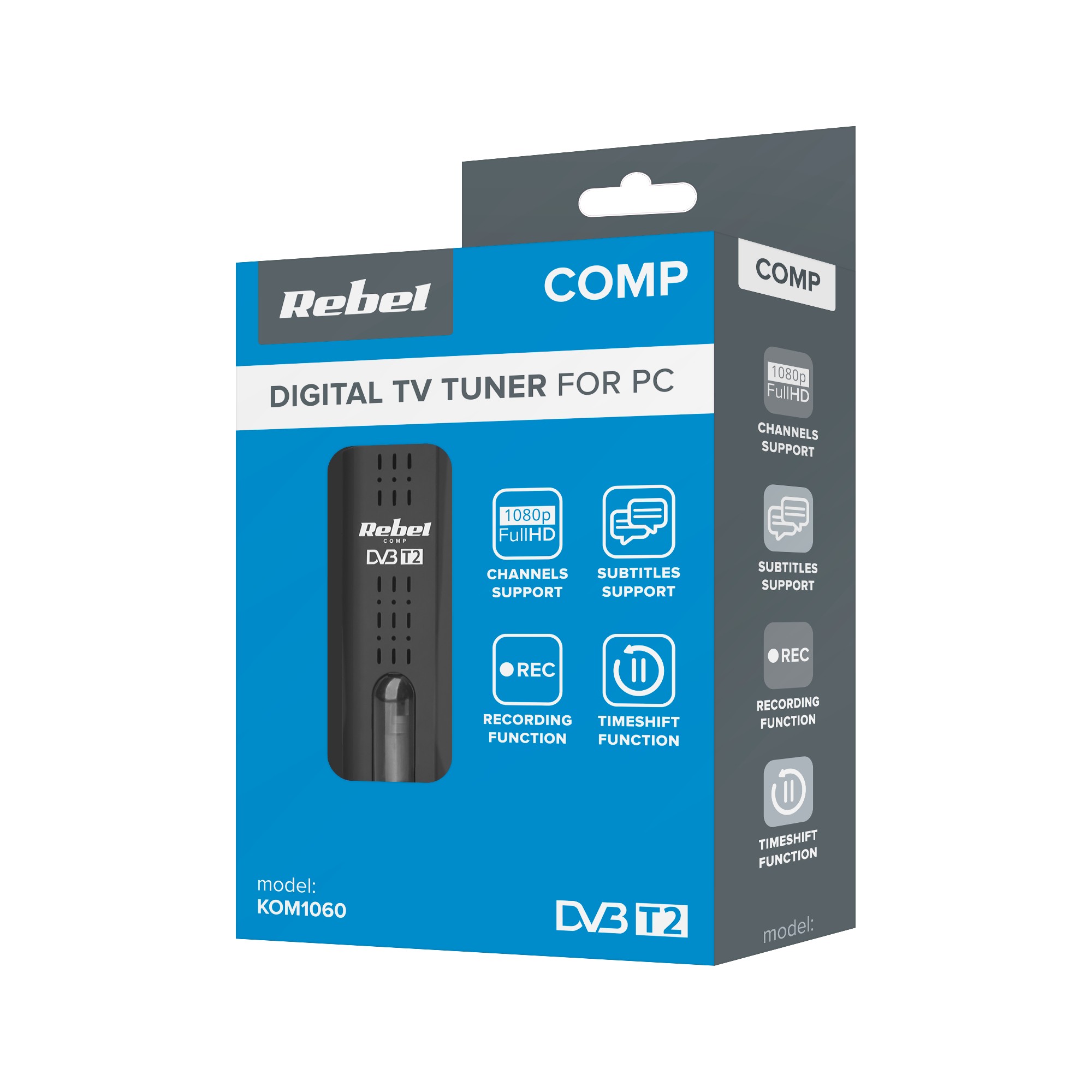 rebel usb dvb-t2 h.265 hevc skaitmeninis imtuvas