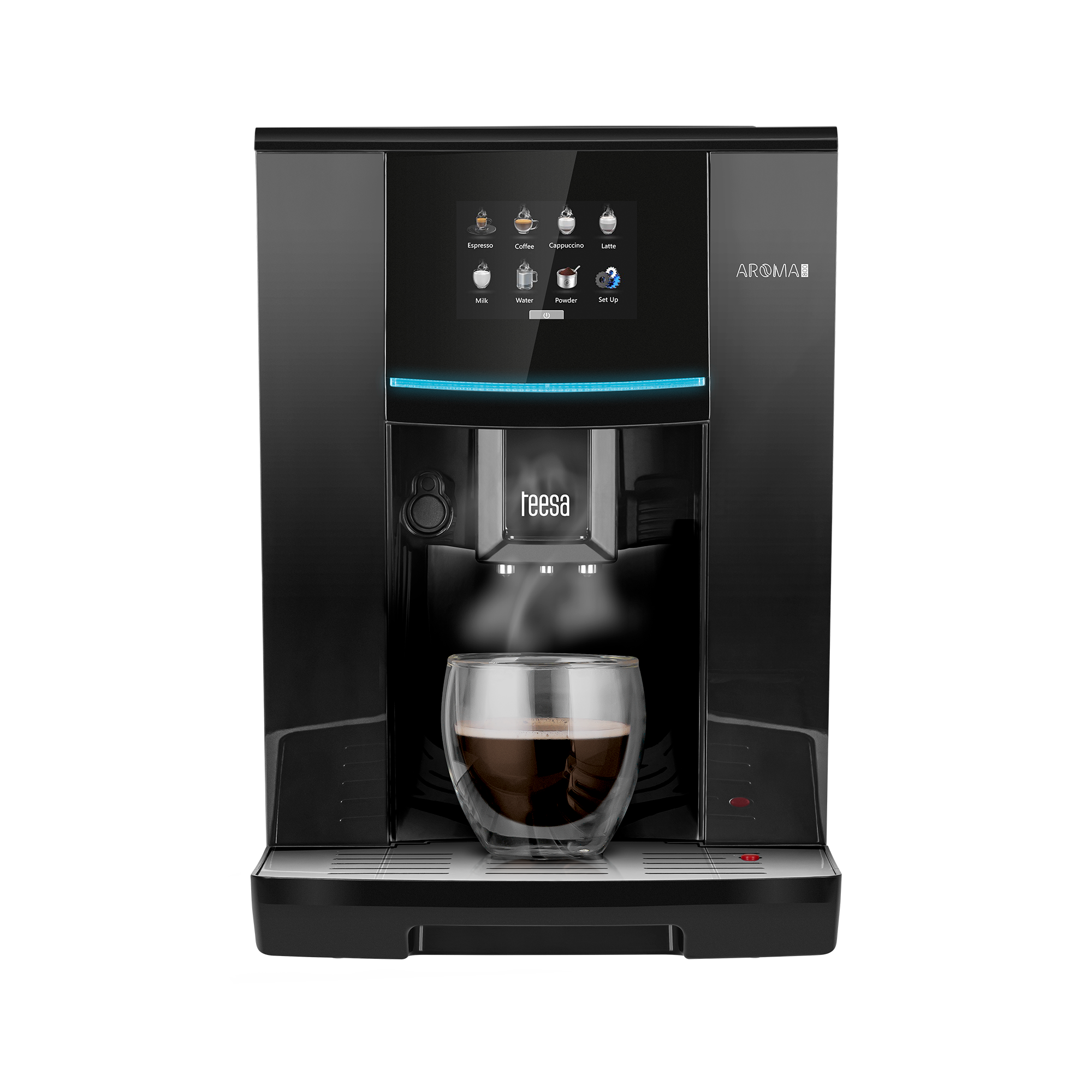 Automatinis kavos aparatas automatinis kavos aparatas su malūnėliu teesa aroma 800, Su automatiniu pieno plakimu