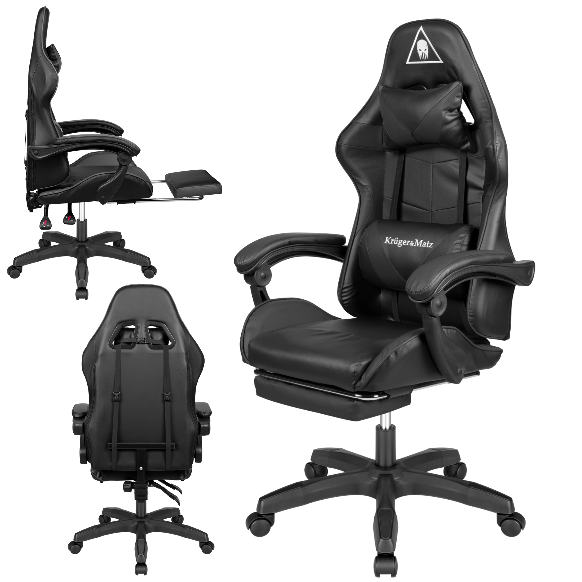 Kruger & Matz Warrior GX-150 gaming chair, black