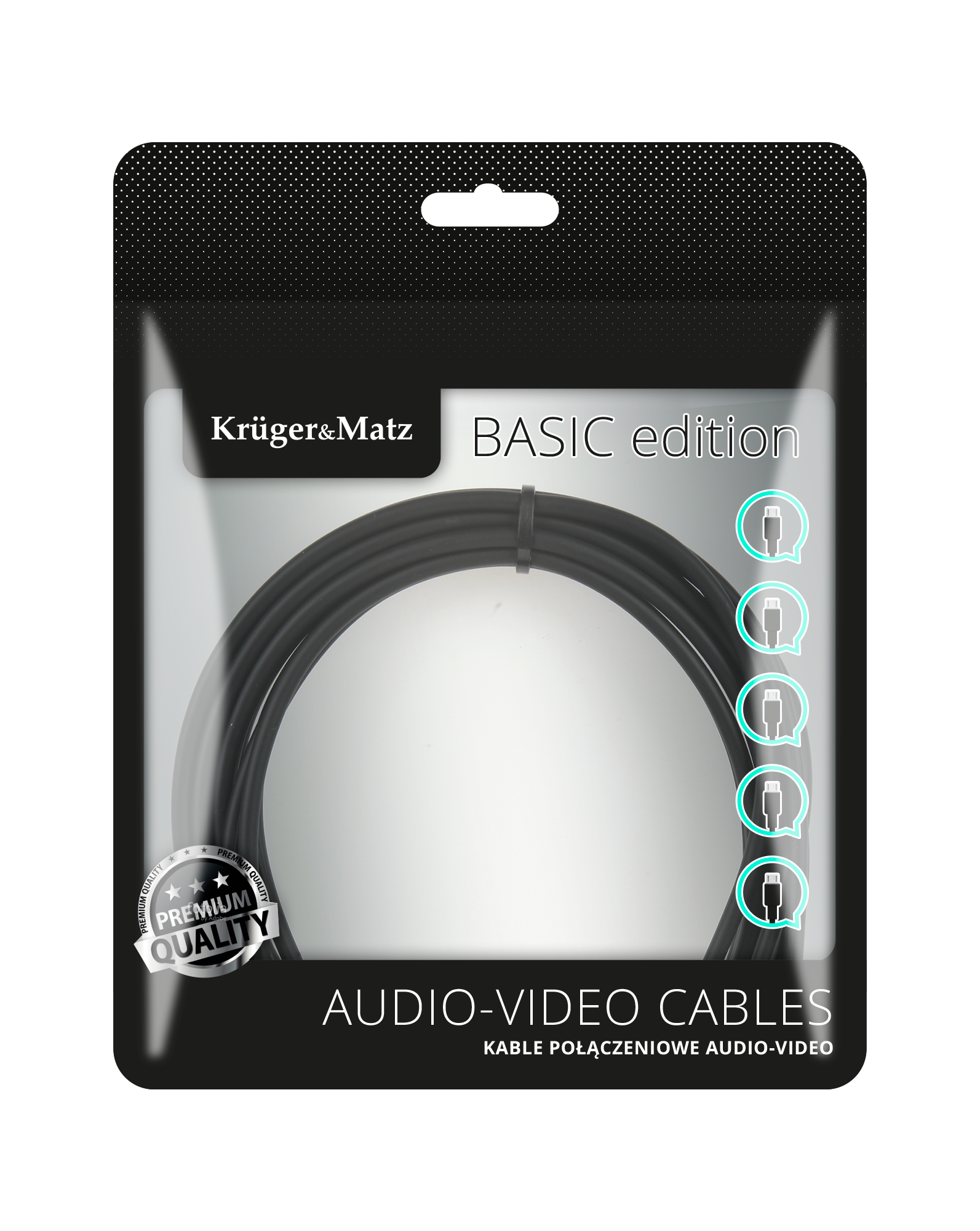 Hdmi laidas hdmi-hdmi kabelis 15 m kruger&matz basic