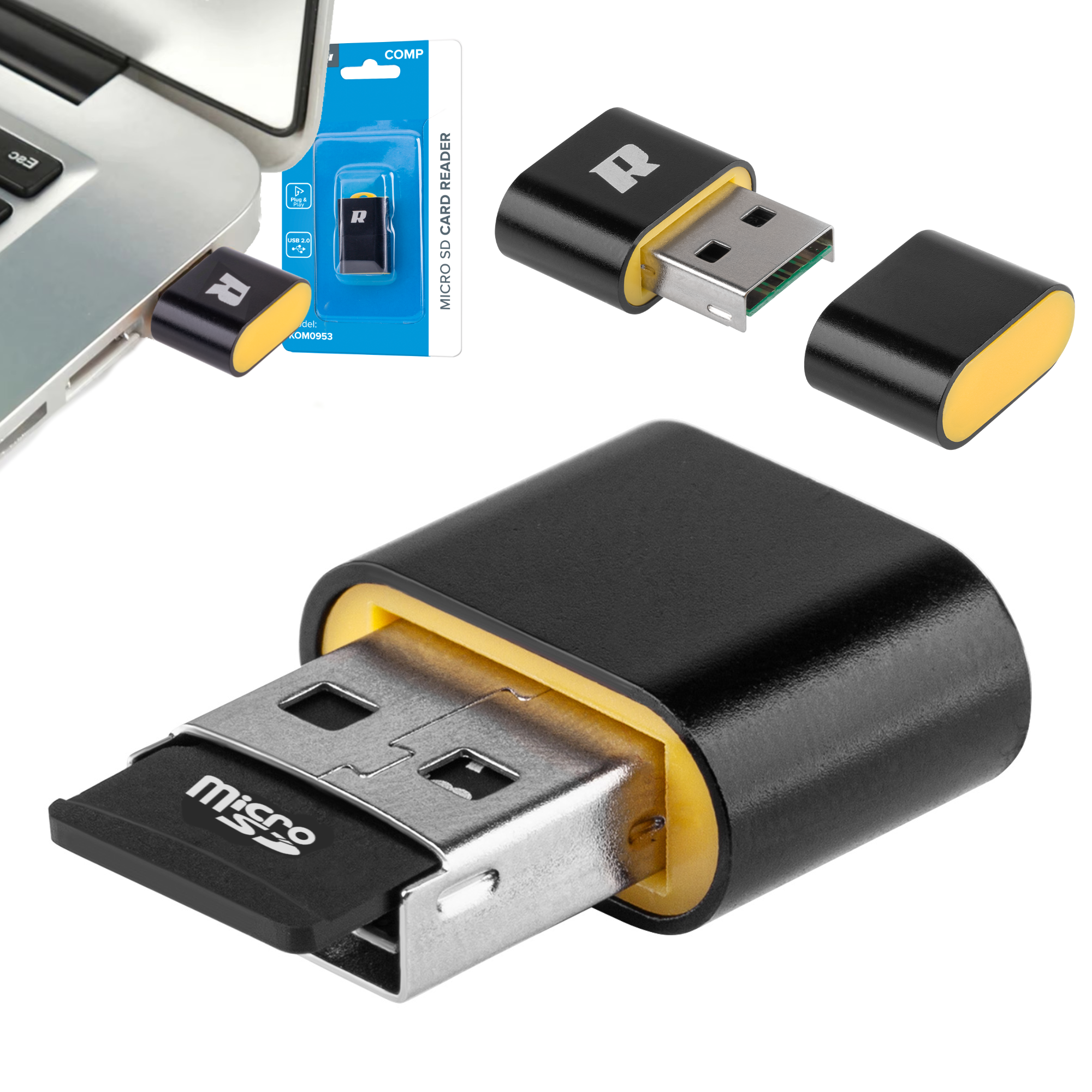 Microsd kortelių skaitytuvas rebel mini