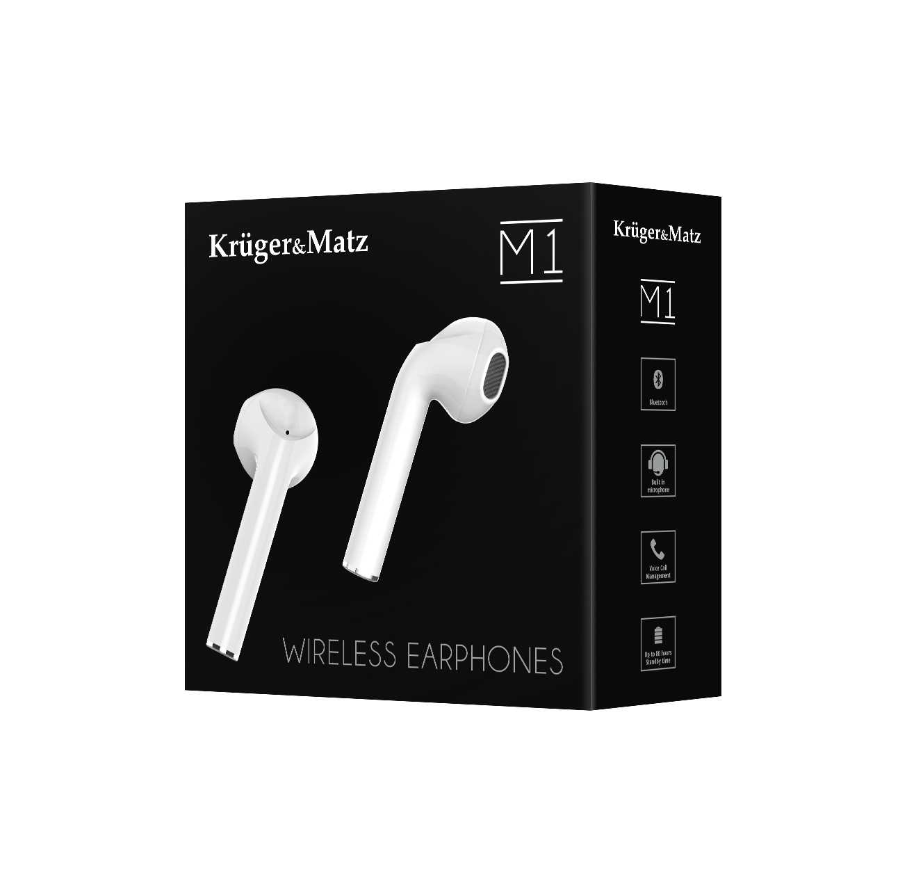 Kruger&matz m1 tws belaidės ausinės į ausis