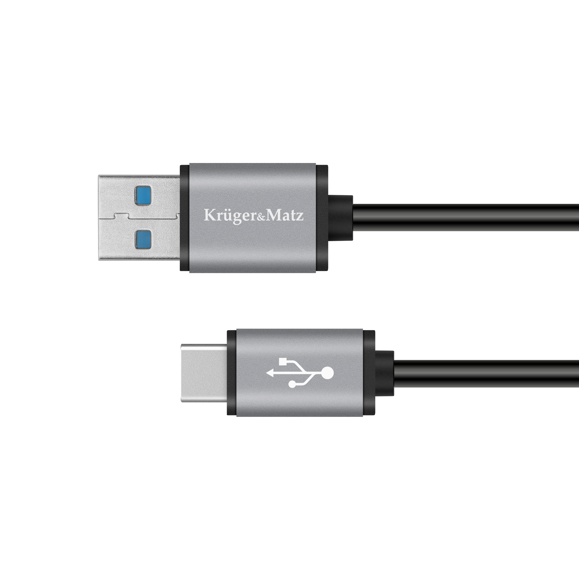 Kompiuterio laidas usb kabelis 3,0 v kištukas - 5 gb/s c tipo kištukas 1 m kruger&matz basic