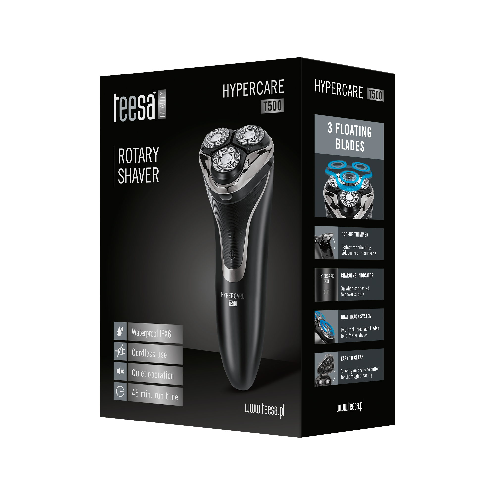 Barzdaskutė hypercare t500 rotacinis skustuvas