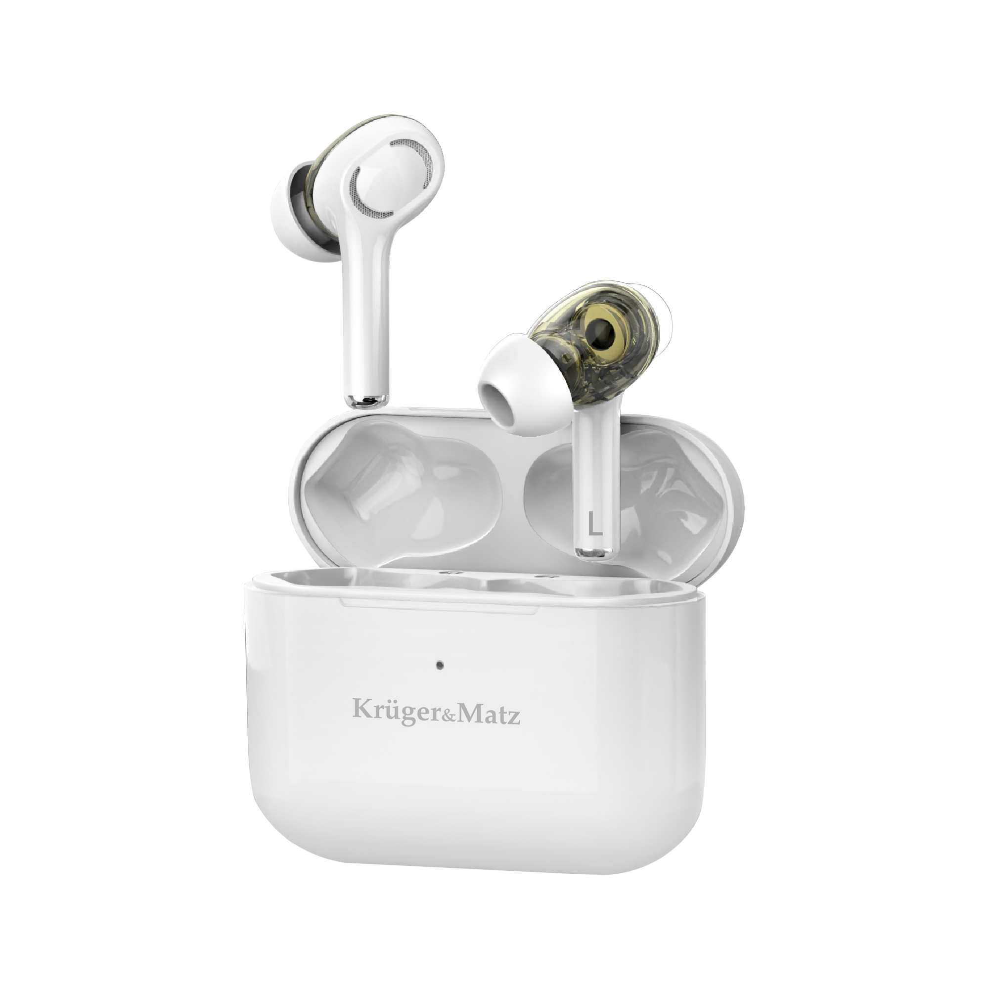 belaidės ausinės į ausis dual driver tws kruger&matz m4 pro