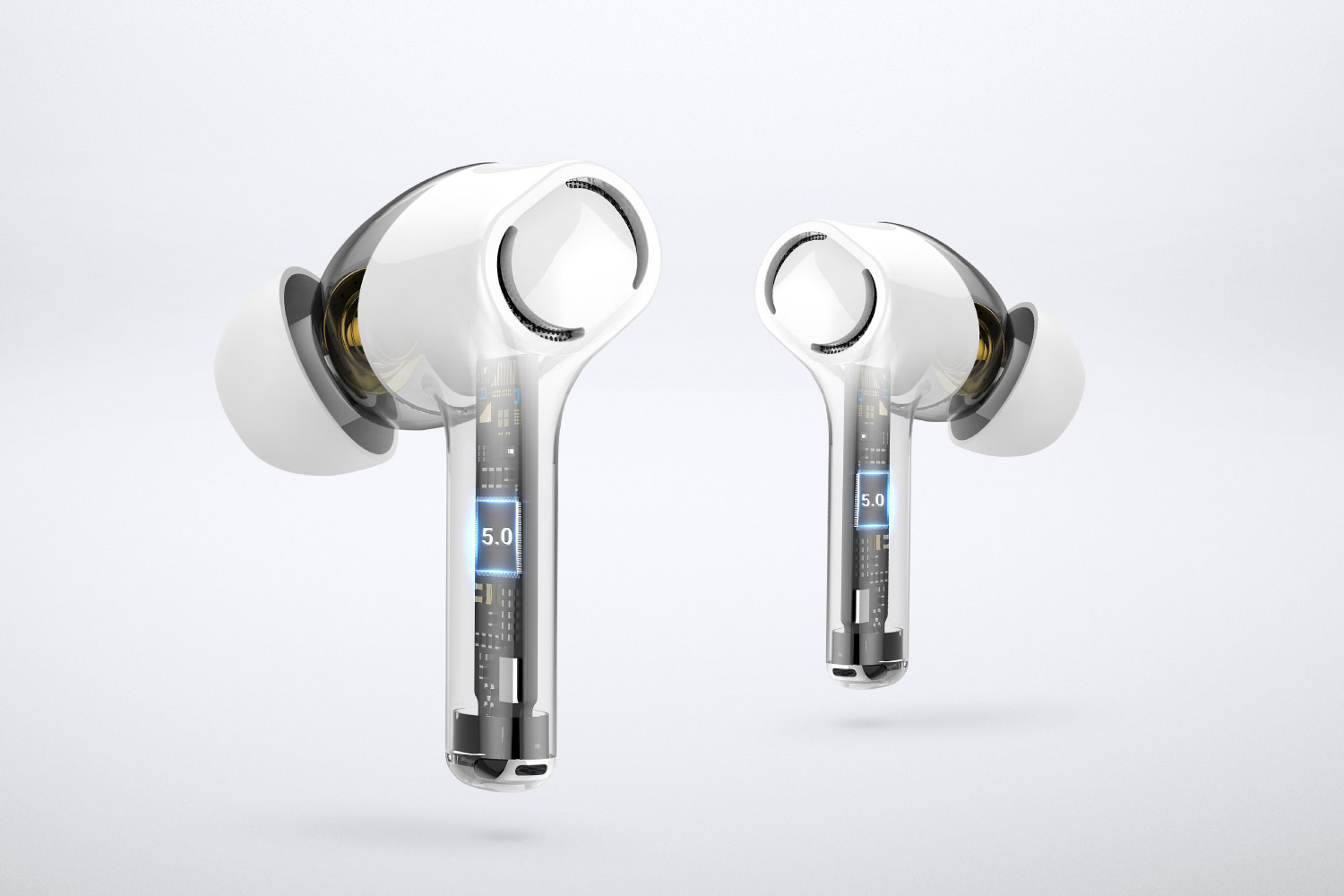 belaidės ausinės į ausis dual driver tws kruger&matz m4 pro