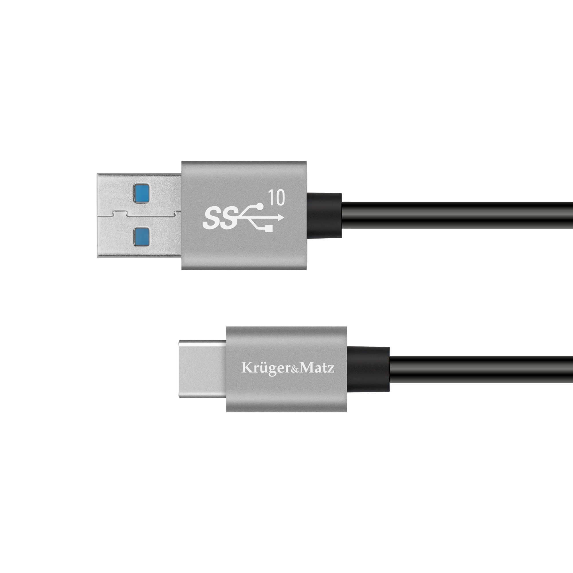 Maitinimo laidas usb ir c tipo usb 10 gbps kabelis 0,5 m kruger&matz basic