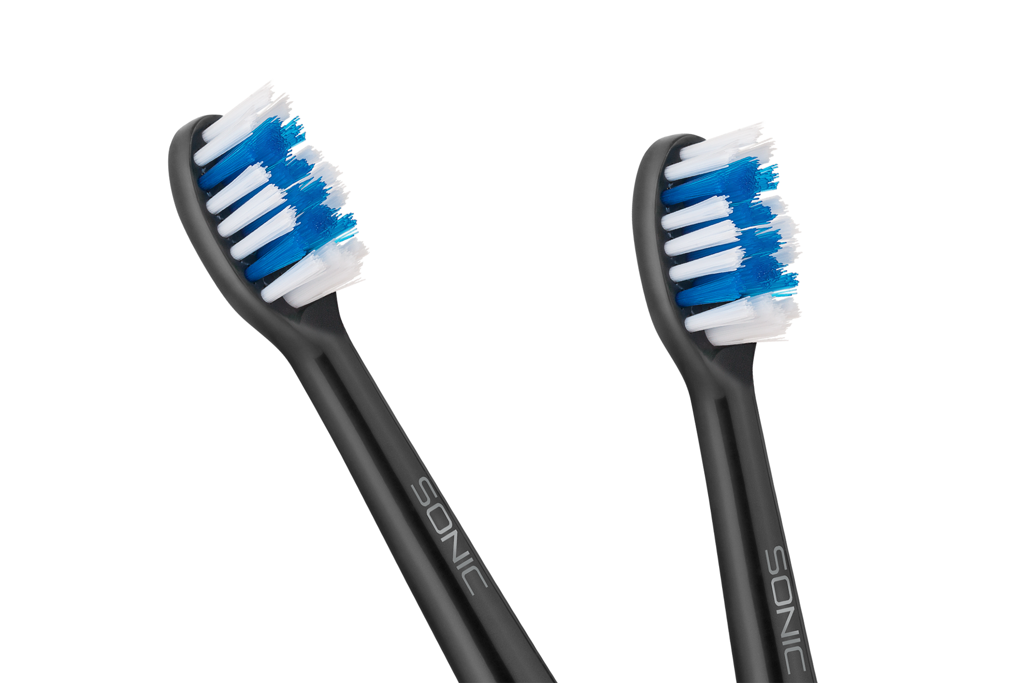 Elektrinio dantų šepetėlio antgalis teesa sonic black kietųjų dantų šepetėlių galvučių rinkinys