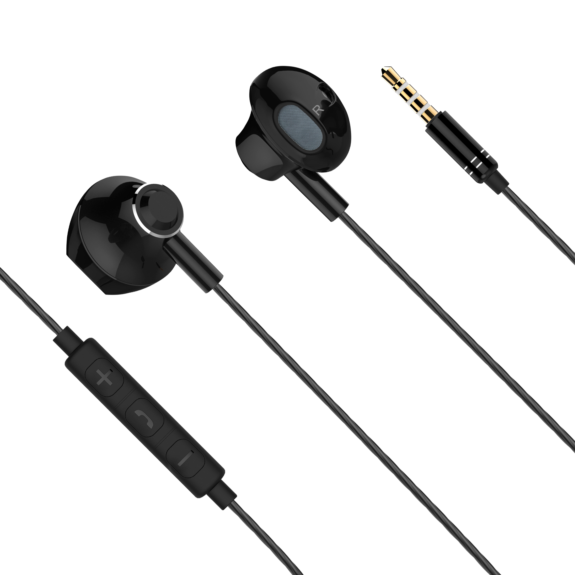 Kruger&matz b2 ausinės į ausis su mikrofonu juodos spalvos