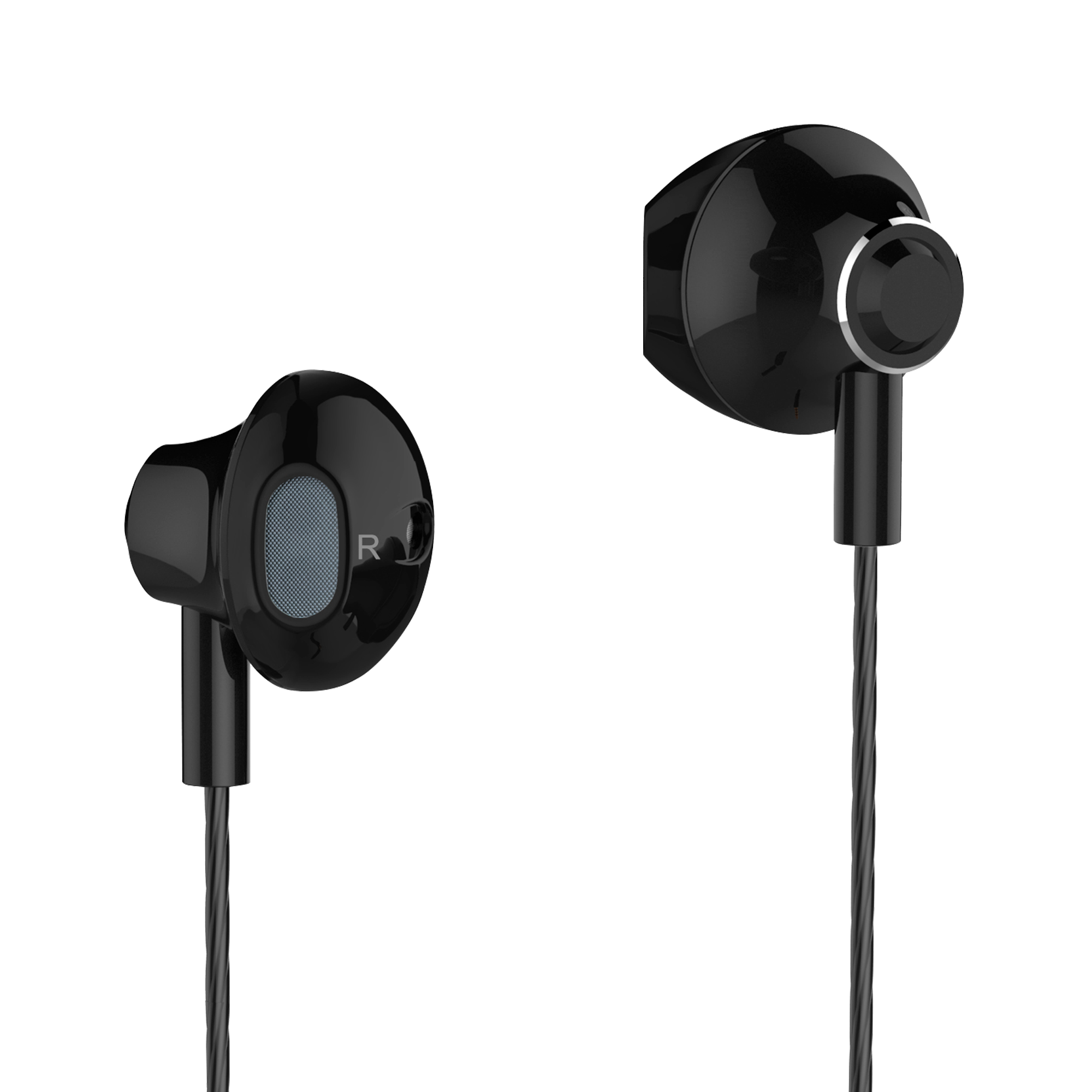 Kruger&matz b2 ausinės į ausis su mikrofonu juodos spalvos