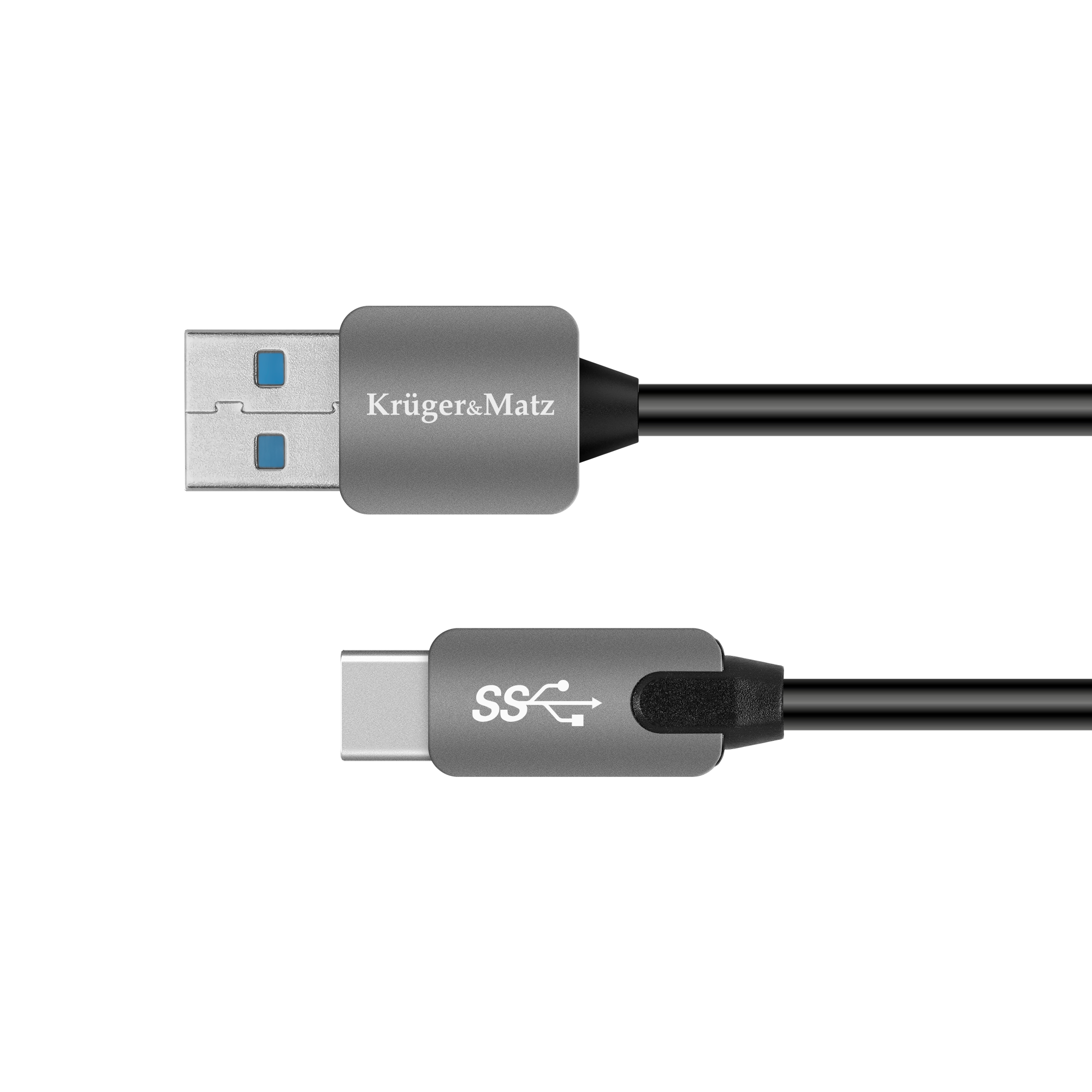 Usb kabelis 3.0 kištukas - c tipo kištukas 5 gbps 1 m kruger&matz